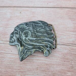 Vintage Indian Chief Buckle